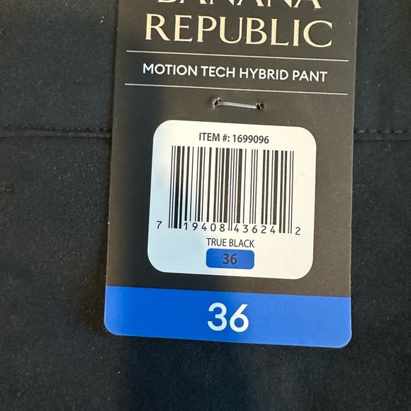Banana republic men’s motion tech hybrid pant true black NWT - Picture 6 of 10